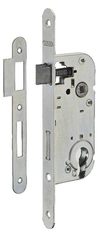 Serrure encastrable pour porte d'entrée Z/BR - Thirard - Coffre acier embouti, mécanisme à 1 tour, réversible_0