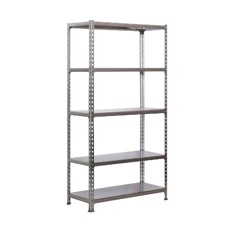 SimonRack Rayonnage métallique, 2000x1100x300 mm, 5 niveaux, tablette métallique, 200 kg au point de flexion, Galvanisé - Simonclick - métal 84254_0