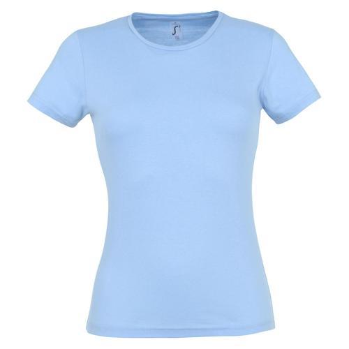 TEE-SHIRT PERSONNALISABLE CLASSIC FEMME CIEL COTON 150 G