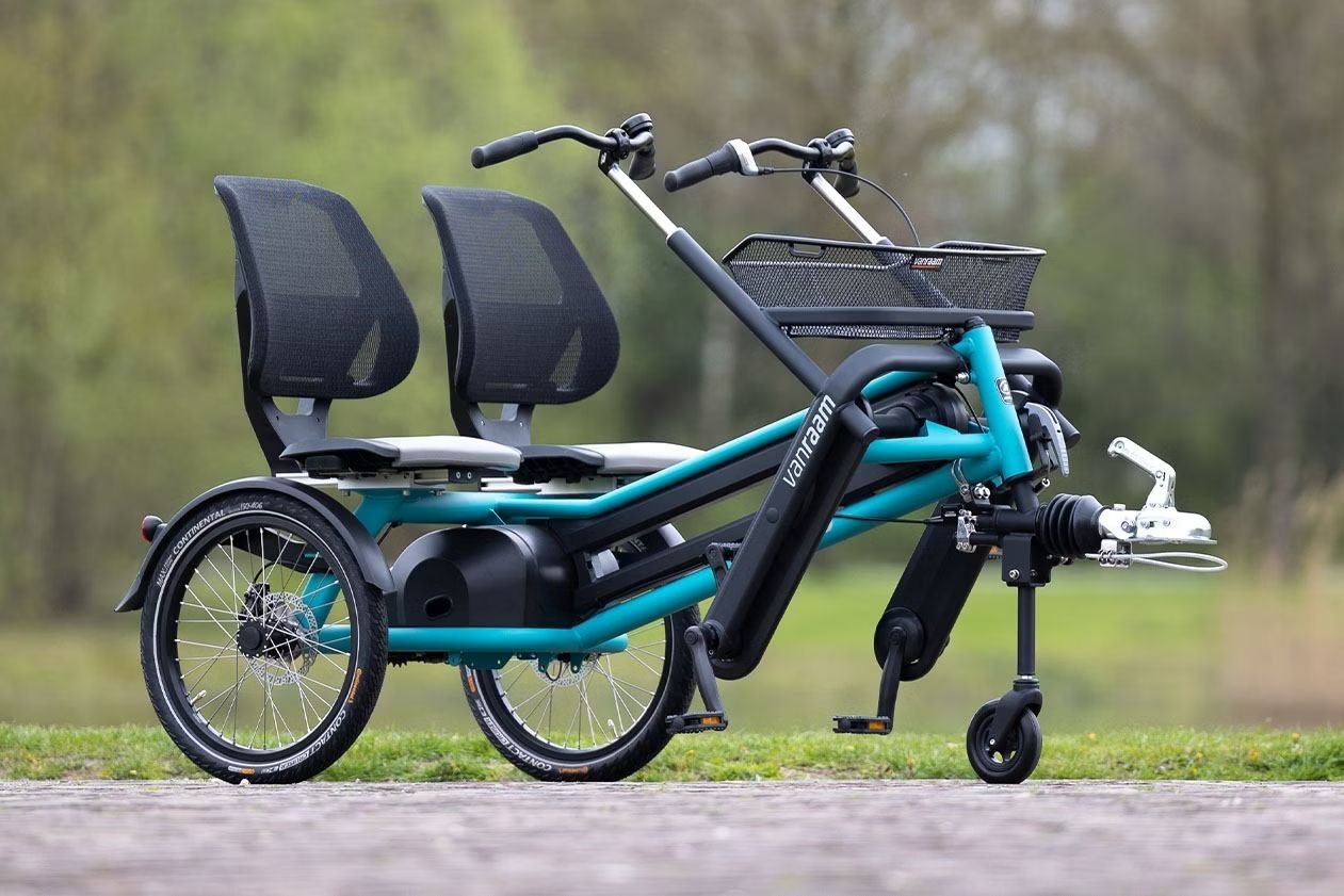 Tricycle funtrain pour vélos pour handicapé avec freins hydrauliques et blocage de sécurité_0