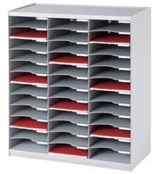TRIEUR MONOBLOC, 36 COMPARTIMENTS, GRIS