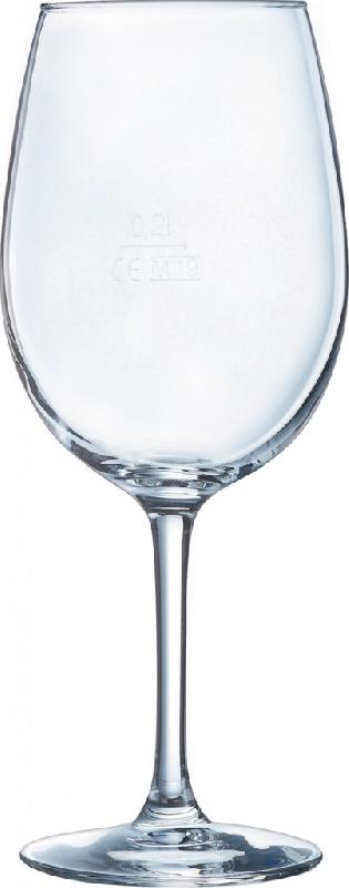 VERRE À VIN ARCOROC VINA, 48 CL AVEC REPÈRE DE REMPLISSAGE À 0,2 L