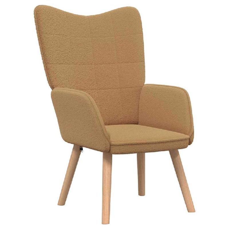 VidaXL fauteuil Beige 62 x 67 x 95,5 cm Tissu Sherpa Modèle Vega StudioDesk Élite - 42001782_0