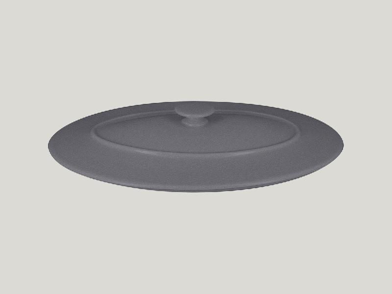 COUVERCLE POUR PLAT OVALE OVALE GRIS PORCELAINE Ø 44,5 CM CHEFS FUSION RAK