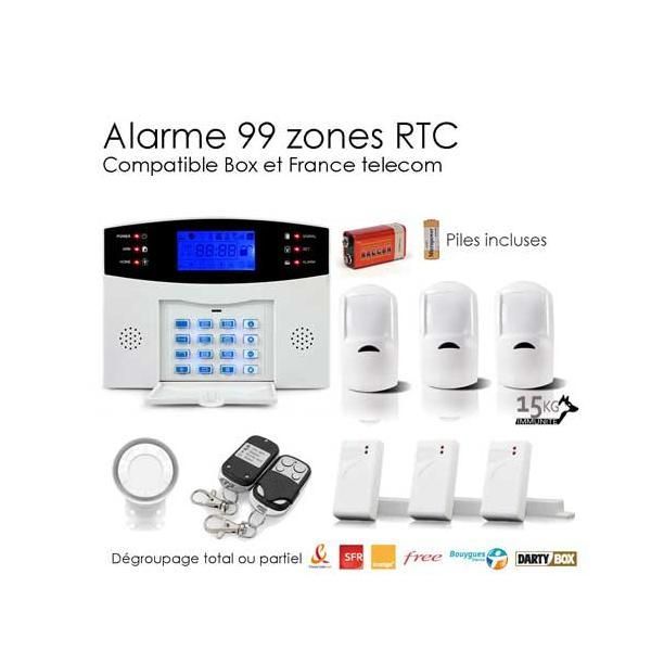 ALARME ANIMAL SANS FIL DE 99 ZONES LARGE - SGD