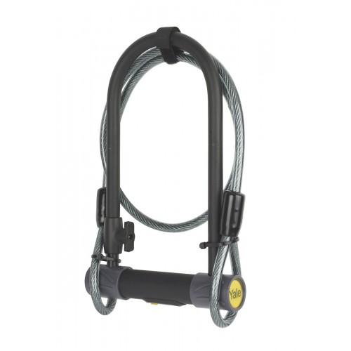 ANTIVOL U DE SÉCURITÉ - YUL2 - AVEC CABLE - POUR VÉLO - 4 CLÉS YALE