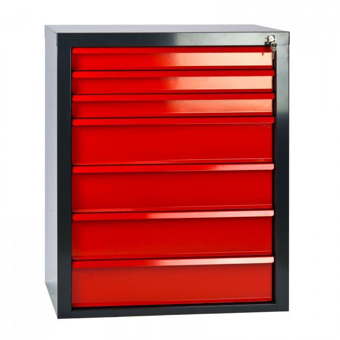 Armoire servante mammut 7 tiroirs - rouge/anthracite_0