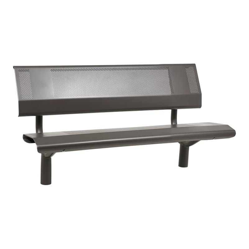 Banc public acier Oslo - design intemporel - 2 longueurs disponibles - réf : 209120.Gpro_0