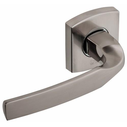 POIGNÉES SUR ROSACES CARRÉES - ALUMINIUM PLATINE - ARTIS VACHETTE
