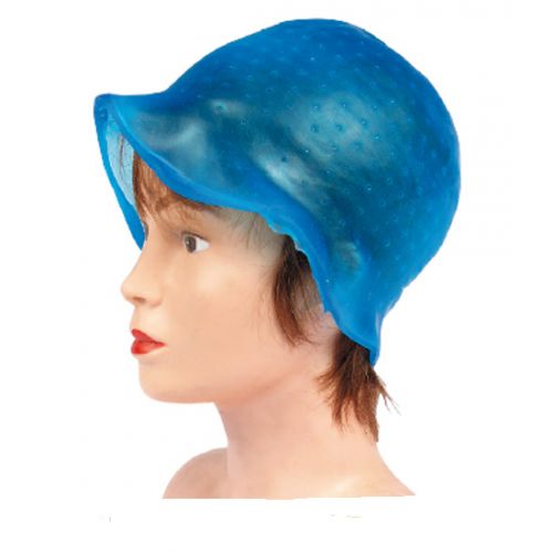 BONNET EN SILICONE BLEU + CROCHET