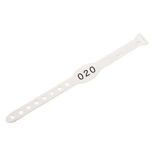 BRACELET PLASTIQUE AVEC NUMÉROS DÉPAREILLÉS - SEVA PISCINE