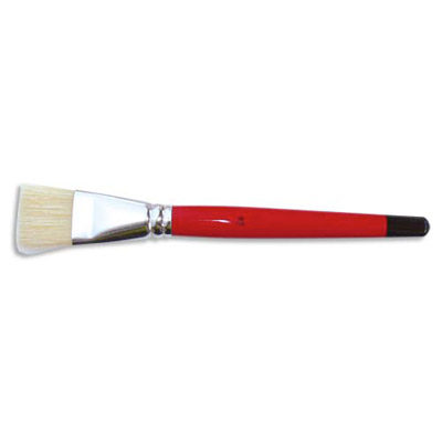 BROSSE PLATE EN SOIE DE PORC N°20 - LOT DE 10