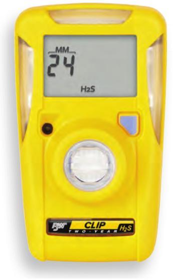 DÉTECTEUR DE GAS H2S SANS MAINTENANCE DE 2 ANS, 100PPM, VIBREUR INTÉGRÉ - BWTBWCLIP-H2S