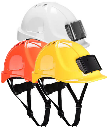 Casque de chantier premium avec porte-badge, Coloris : Jaune_0