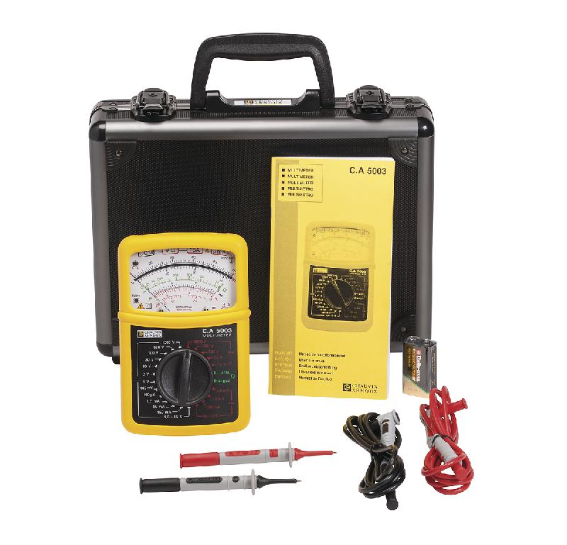 CHAUVIN ARNOUX - CA 5003 Multimètre analogique - intensité jusqu'à 15A - IP54 - 600V CAT III - livré en mallette - garantie 3 ans_0