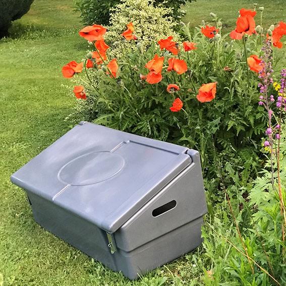 Coffres de jardin / bacs de stockage - 100 litres, avec grenouillères - fabriqué en France - CFFJDNHDGR-PU02/F_0