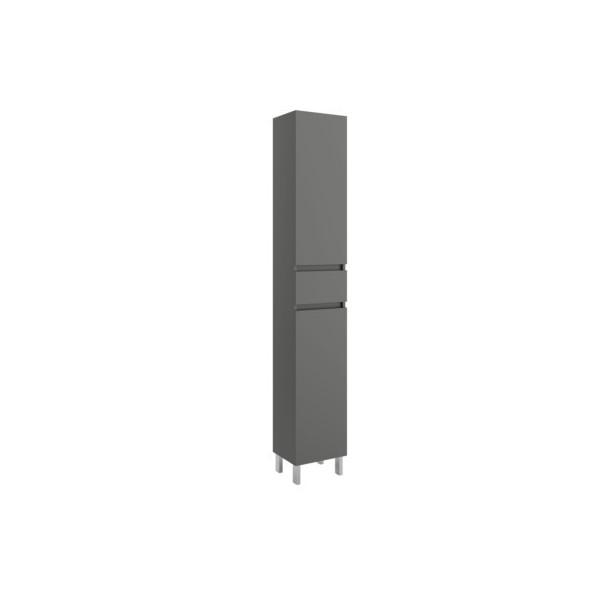 COLONNE 2 PORTES 1 TIROIR INFINITY GRIS MAT 300 X 1820 X 240 MM - SALGAR 85193