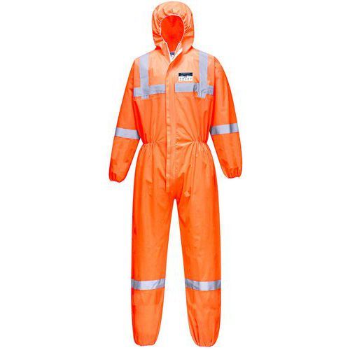 COMBINAISON DE TRAVAIL SMS VIS TEX TYPE 5/6 ST36 ORANGE L - PORTWEST