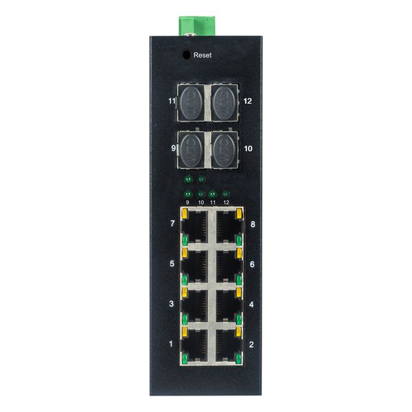 Commutateurs - switch JAI-MIGS48 - 8 ports Ethernet 10/100/1000TX et 4 slots SFP 1000X - industriel géré_0