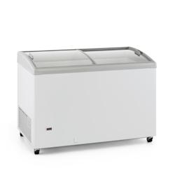 Conservateur à Crème Glacée - Portes Vitrées Incurvées - 400 L - Sur roulettes - GTC400GI_0