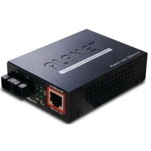 CONVERTISSEUR FIBRE 100FX 2KM - RJ45 INJECTEUR POE 15W - PLANET