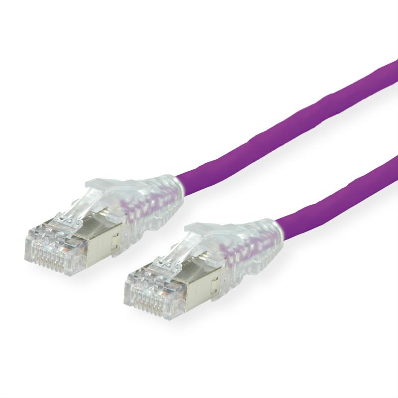 Cordon dätwyler cat.6a (classe ea) s/ftp, cu 7702 flex lsoh, amp v2, violet, 10 m_0