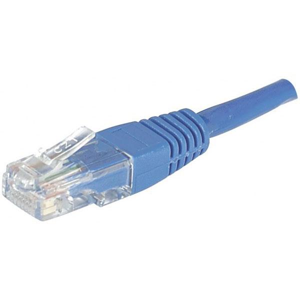 CORDON RJ45 CATEGORIE 6 U/UTP BLEU - 20 M