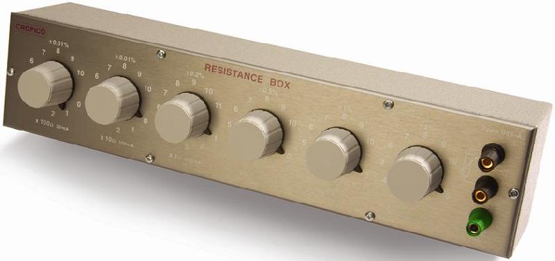 BOÎTE À 6 DÉCADES DE RÉSISTANCES, 0.01%, 100M-111.111 OHM - CRO006C