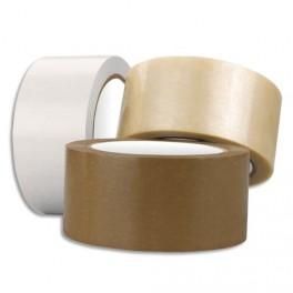 EMBALLAGE RUBAN ADHÉSIF D'EMBALLAGE PVC COLLE CAOUTCHOUC NATUREL 53 MICRONS - H50MM X L66 MÈTRES HAVANE