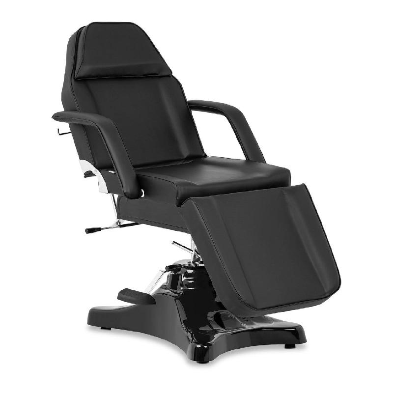 Fauteuil d’esthétique noir - capacité 200 kg - pivotement 360° - rembourrage confortable - hauteur réglable - réf. 14_0001628_0