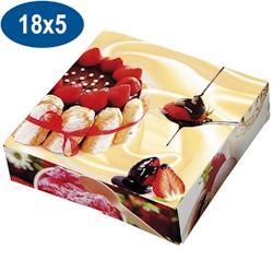 Firplast Boite pâtissière charlotte en carton 18x5 cm - orange 3104400556918_0