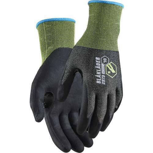 GANTS ANTICOUPURE DE TRAVAIL NITRILE TREMPÉ ANTI COUPURE JAUGE 18 - 6 - BLAKLADER