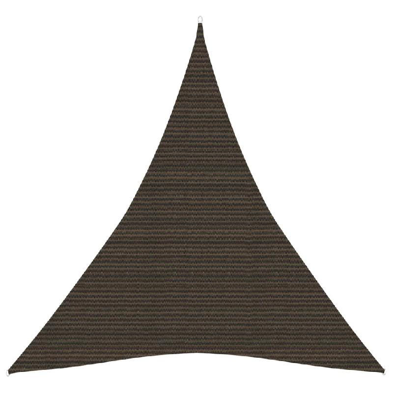 Helloshop26 - Voile toile d'ombrage parasol 160 g/m² PEHD 4 x 5 x 5 m marron 02_0009168 - marron 3000490447764_0