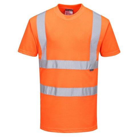 LOT DE 3 - PORTWEST RT23 T-SHIRT HI-VIS ORANGE - TAILLE S