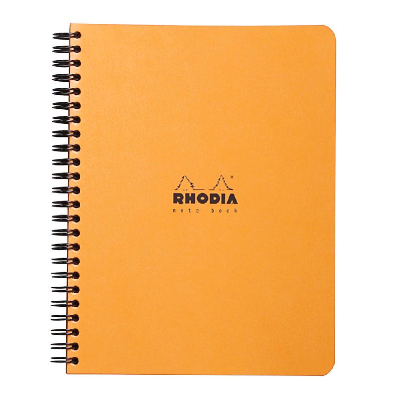 NOTEBOOK RHODIA CLASSIC RELIURE INTÉGRALE 16X21 CM 160 PAGES LIGNÉ DÉTACHABLES 80G - ORANGE - LOT DE 5