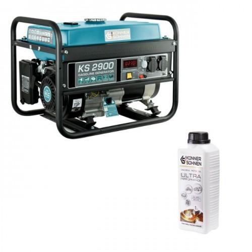 PACK GROUPE ÉLECTROGÈNE À ESSENCE - 2,9 KW - 230V - KS 2900 + HUILE MOTEUR 1L OFFERTE KONNER & SOHNEN