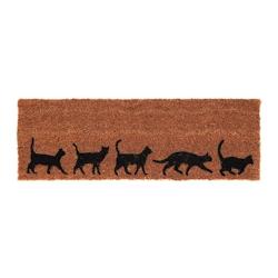 Paillasson en fibres de coco Evolution 75 x 25 cm Chats Esschert Design - marron 8714982214707_0