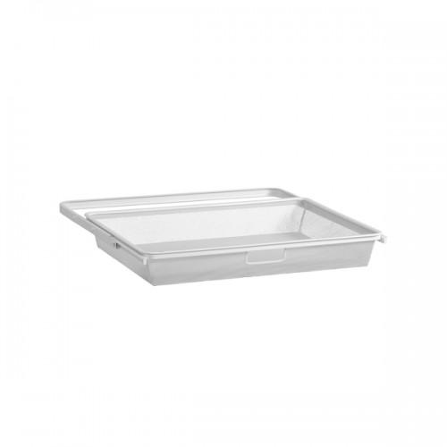 PANIER-TIROIR COULISSANT - SYSTÈME SUSPENDU - 605X430X85MM - BLANC ELFA