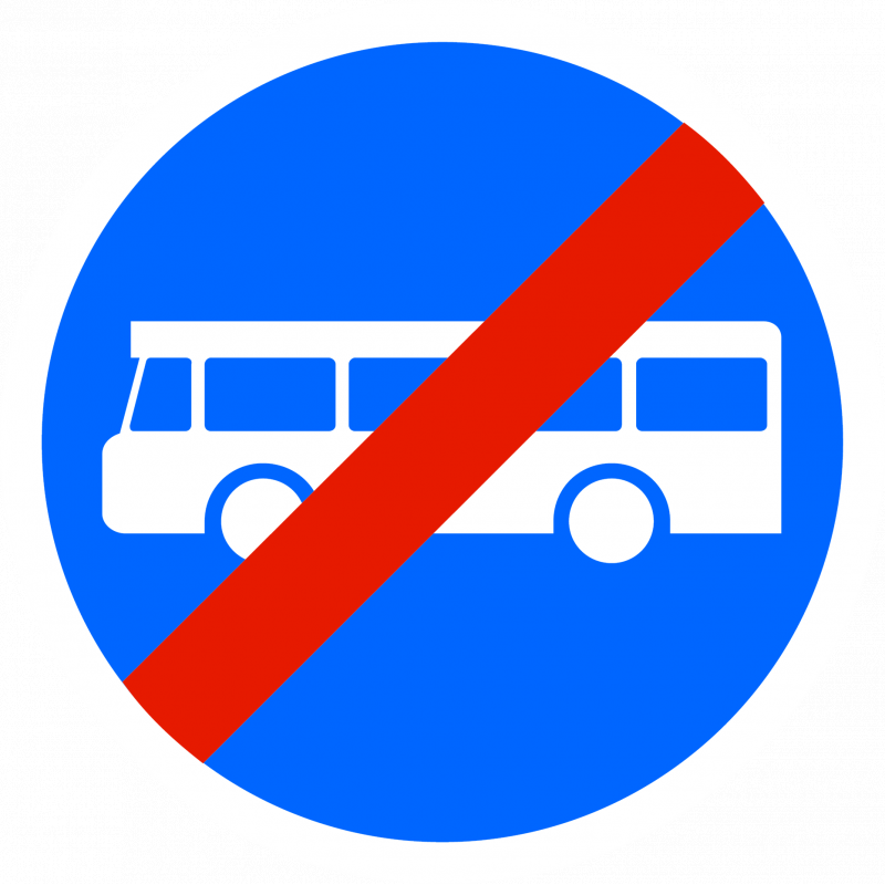 Panneau B45 - Fin de voie réservée aux transports en commun - WP Signalisation - Gamme Innov_0