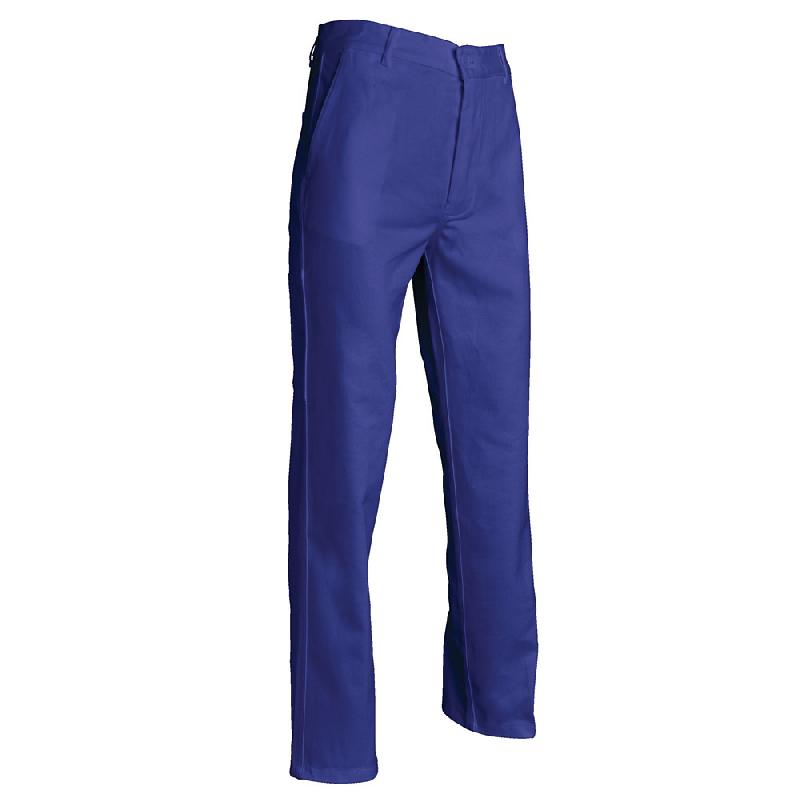 PANTALON DE TRAVAIL 100% COTON BLEU ROI, TAILLE 46