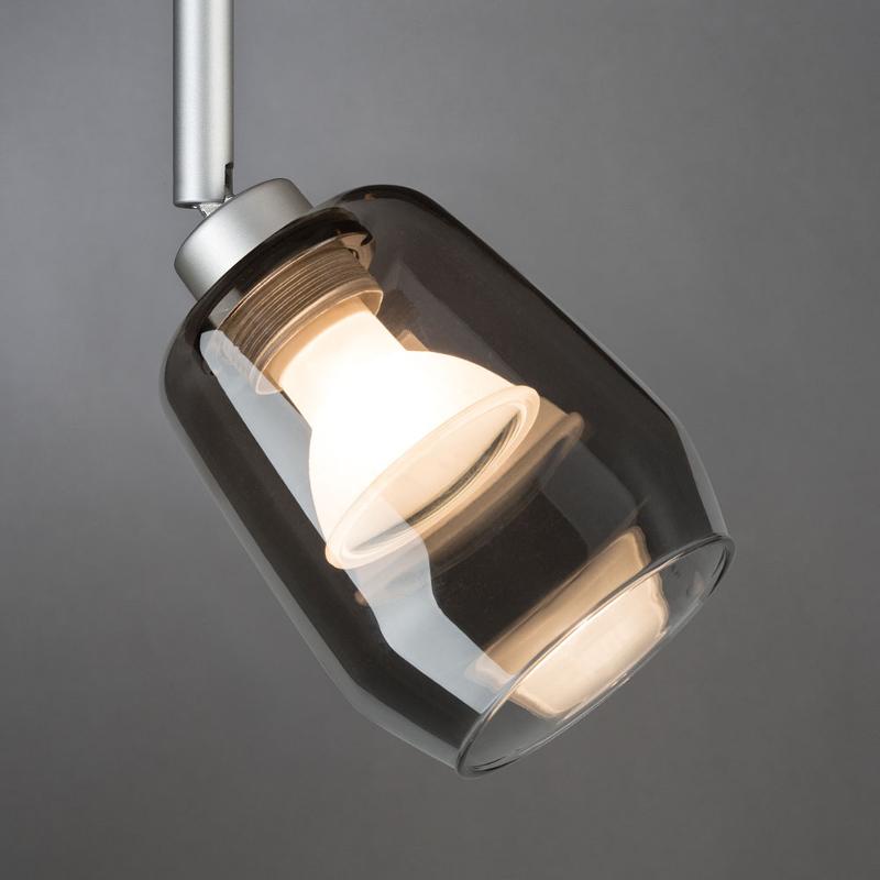 PAULMANN ABAT-JOUR VENTO, GRIS FUMÉ, Ø 8 CM, VERRE