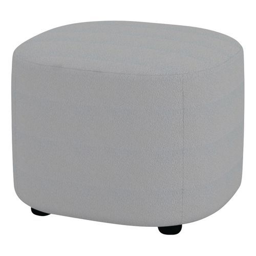 PETIT POUF ABYSSA TISSU NON FEU M1 GRIS CLAIR - QUADRIFOGLIO