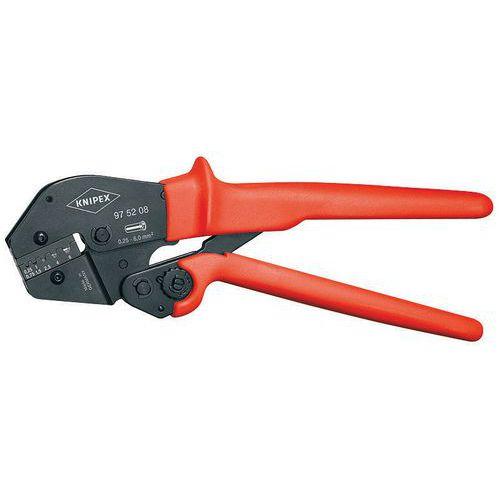 PINCE À SERTIR - GAINAGE PVC - POUR EMBOUTS DE CÂBLE DE 025 À 6 MM² - KNIPEX
