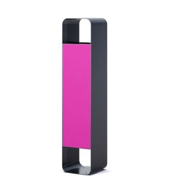 Plaza S Rose - Poubelle publique - The Italian Lab - Dimensions 260×260mm, H 1200mm - Capacité 75L_0