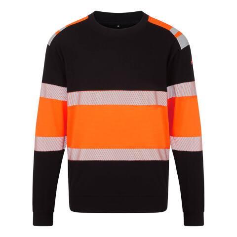 PORTWEST FR737 SWEATSHIRTPW3 MODAFLAME HV CLASSE 1 ORANGE/NOIR - TAILLE XXXL