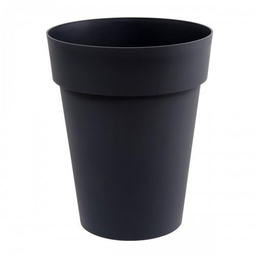 POT ROND MI-HAUT 44 CM ANTHRACITE - 50 LITRES - TOSCANE 13629 EDA PLASTIQUES