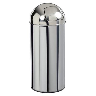 Poubelle Push  Rossignol 45 L inox couvercle à trappe_0