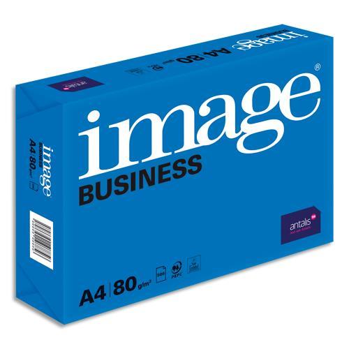 RAMETTE DE 500 FEUILLES ANTALIS- TRES BLANC - A4 - 80G - CIE 161 - IMAGE BUSINESS - LOT DE 5