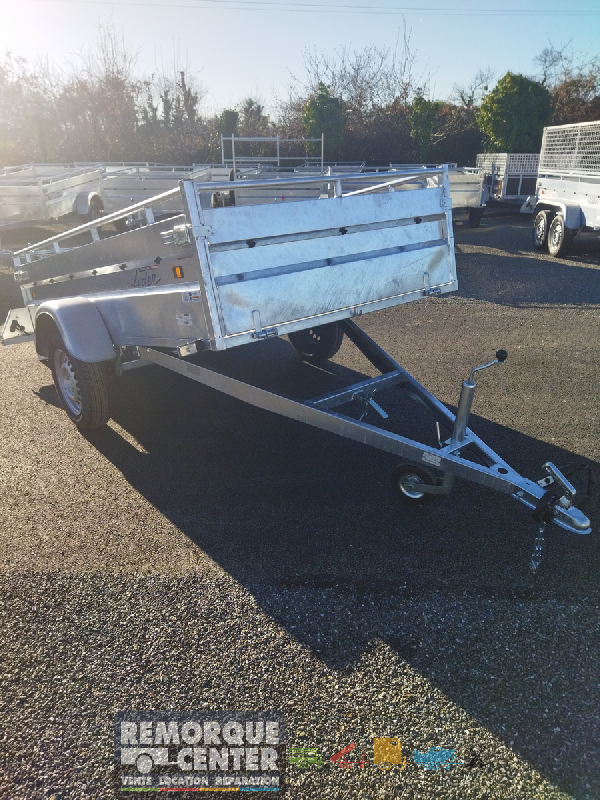 Remorque LIDER ROBUST - 2M50 - 1 essieu non freinée - 253x134x50 cm - PTAC de 500 à 750 kg - Référence MCALU PRO FW2000_0