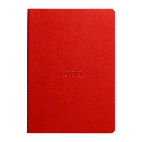 RHODIARAMA PIQÛRE A5 LIGNÉ 64 PAGES, PAPIER 90G - FRAMBOISE